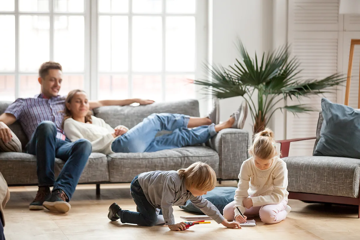 Family at home