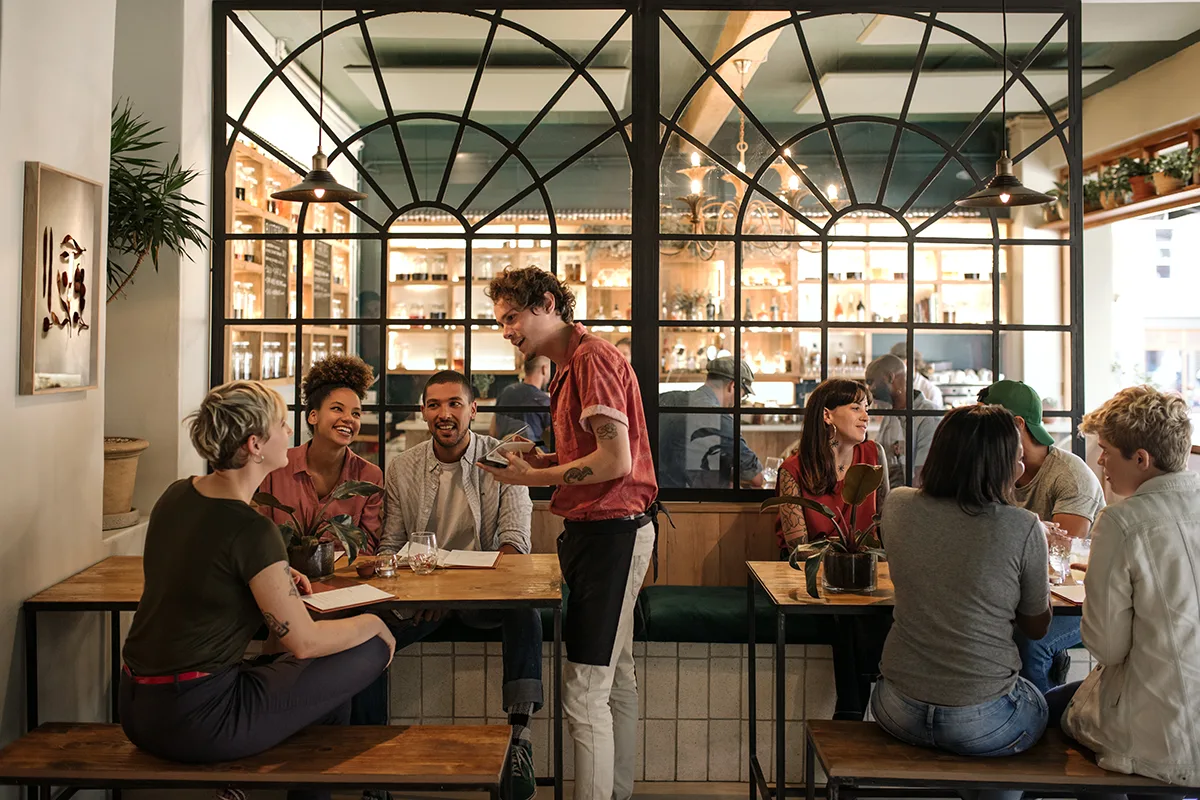 Restaurant patrons
